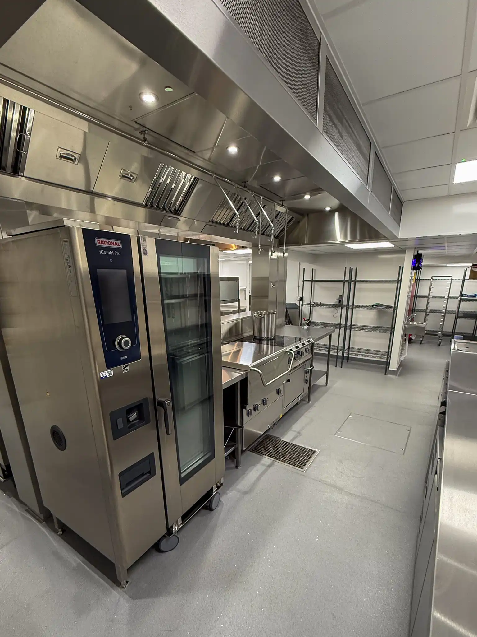 Some of the catering equipment installed by Airedale Group at Cambridge University