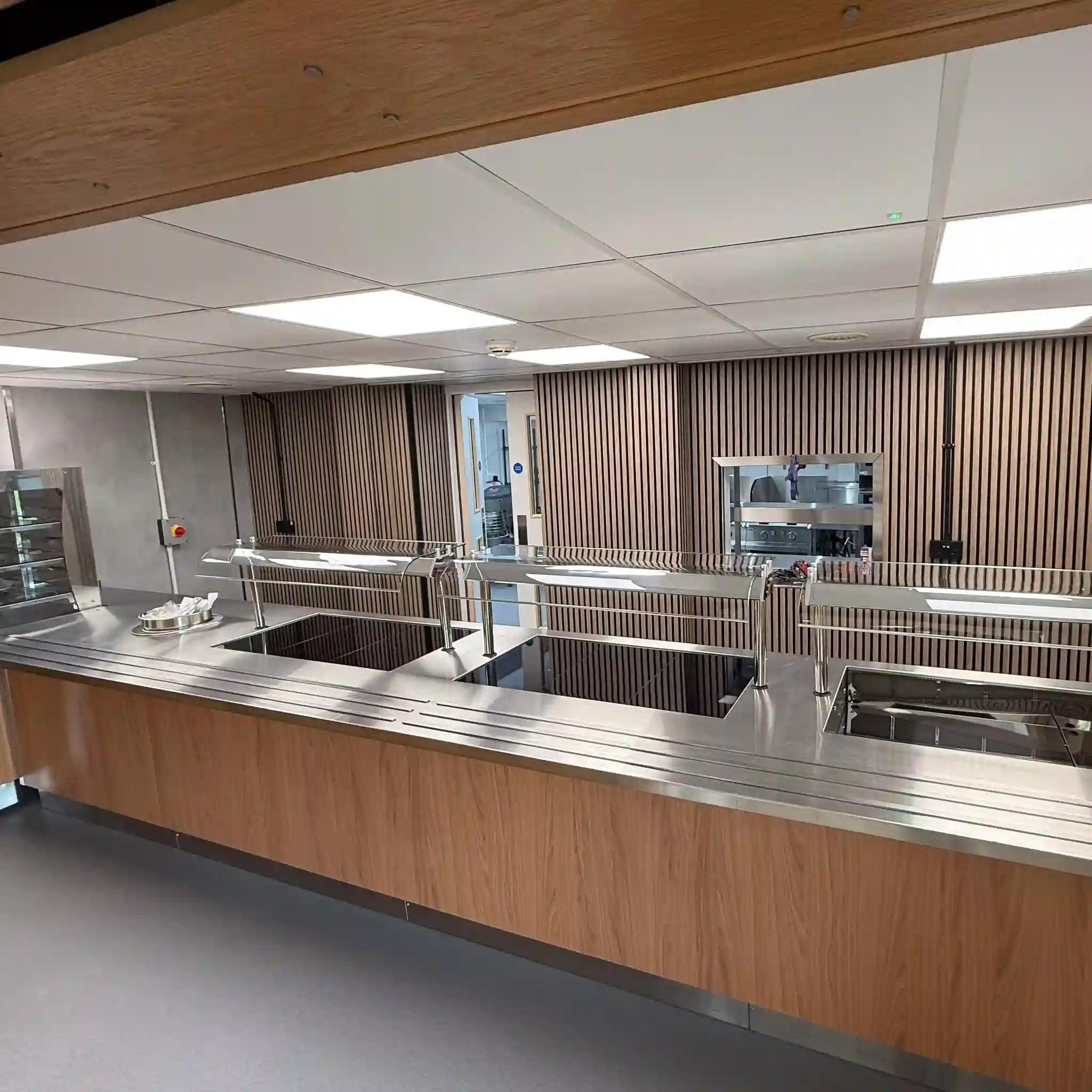 a kitchen and servery at University of Cambridge