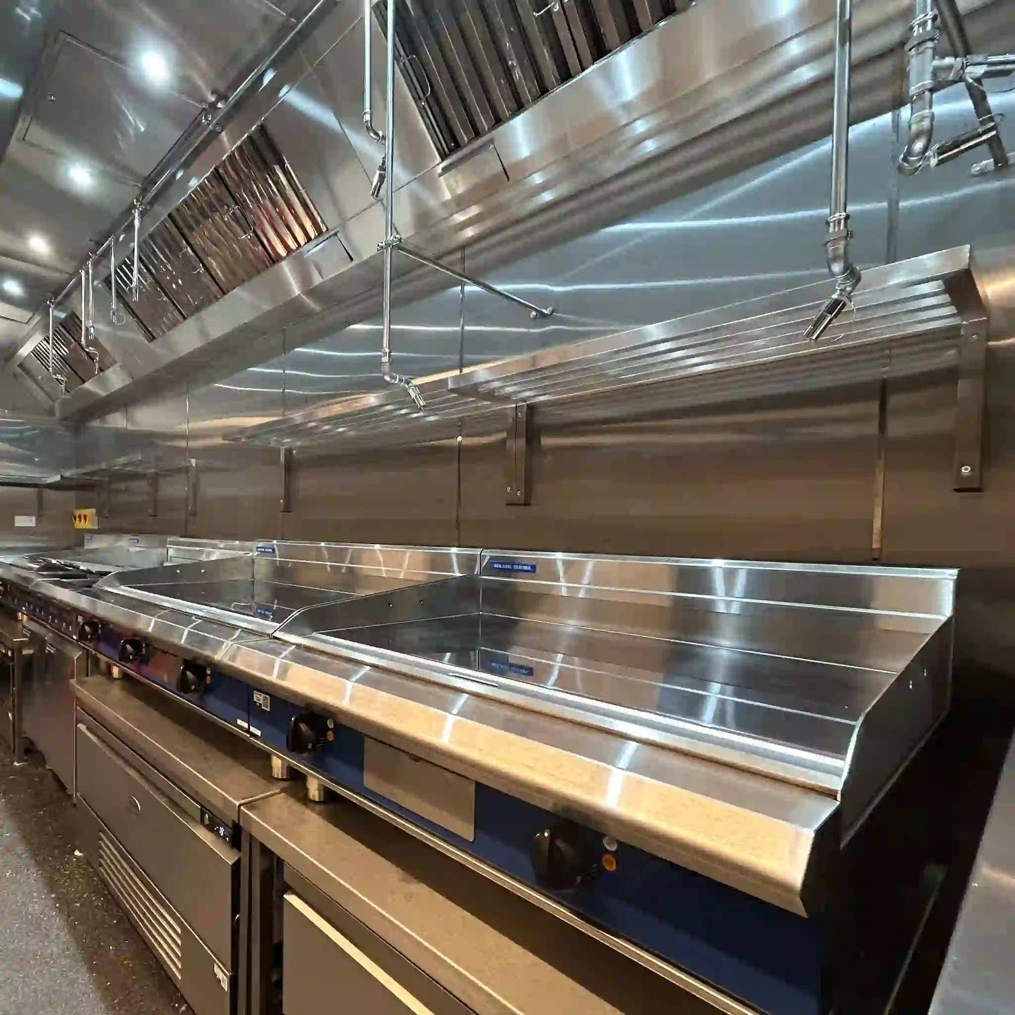 ventilation fabrication at a QSR restaurant