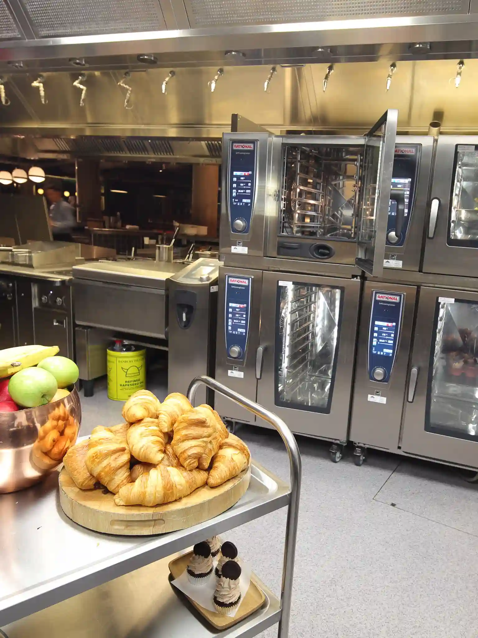 A kitchen in a boutique hotel